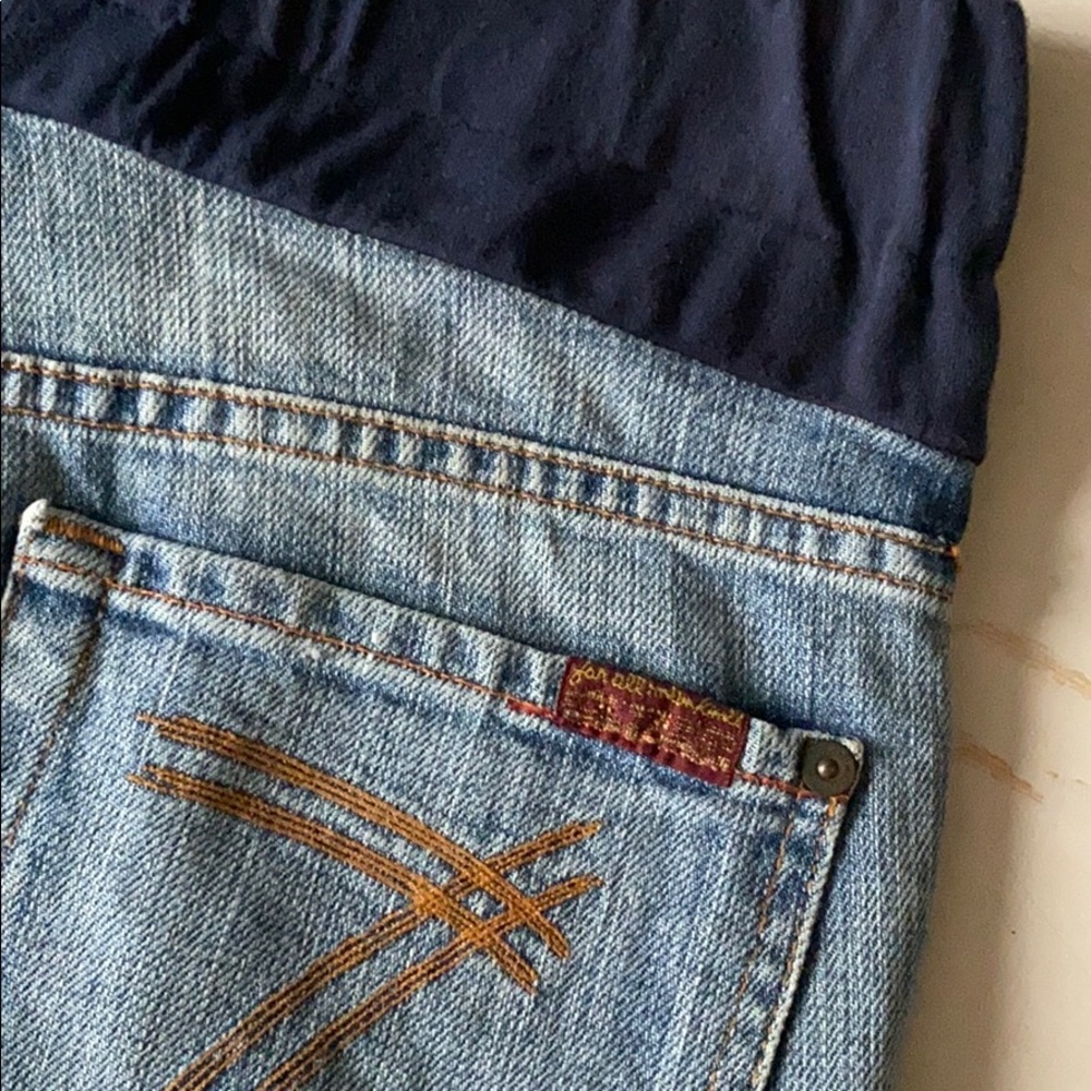 7 for all Mankind Maternity Jeans Dojo Size 27